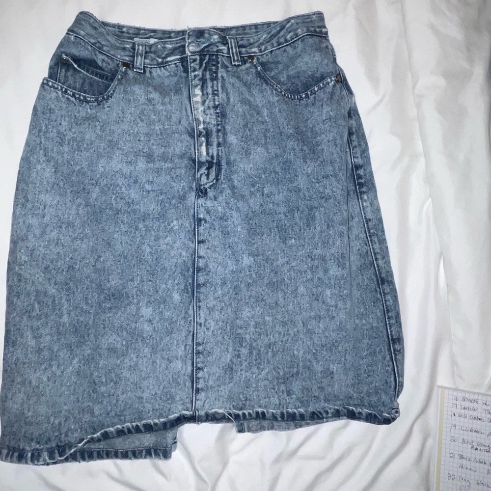 Light Jean Skirt